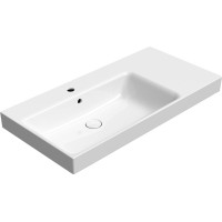 GSI NUBES keramické umývadlo 100x50cm, s odkladacou plochou vpravo, biela ExtraGlaze 9627111