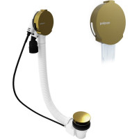 Polysan Vaňová súprava s napúšťaním, bovden, dĺžka 600mm, zátka 72mm, zlato mat 71851.91