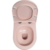 Isvea INFINITY závesná WC misa, Rimless, 36, 5x53cm, ružová Salmon 10NF02005-2S
