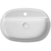 Isvea SINTESI keramické umývadlo na dosku, 60x40cm, biela 10SI65060