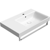 GSI NUBES keramické umývadlo 80x50cm, s odkladacou plochou vľavo, biela ExtraGlaze 9630111