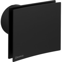 Sapho EIRA kúpeľňový ventilátor axiálny, 15W, potrubie 100mm, čierna EI101B