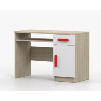 Písací stôl SMYK - dub sonoma/biely (viac variant)