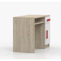 Písací stôl SMYK - dub sonoma/biely (viac variant)