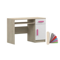 Písací stôl SMYK - dub sonoma/biely (viac variant)
