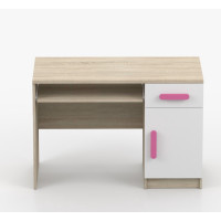 Písací stôl SMYK - dub sonoma/biely (viac variant)