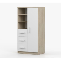 Regál SMYK - dub sonoma/biely (viac variant)