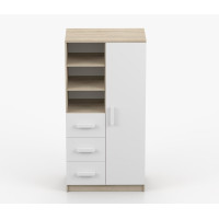 Regál SMYK - dub sonoma/biely (viac variant)