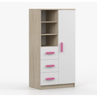 Regál SMYK - dub sonoma/biely (viac variant)