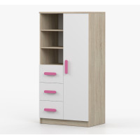 Regál SMYK - dub sonoma/biely (viac variant)