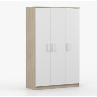 Šatníková skriňa SMYK 120 - dub sonoma/biela (viac variant)