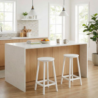 Kovová barová stolička FLINT White - biela