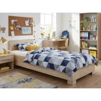 Posteľ ORVILLE 200x90 cm - dub sonoma