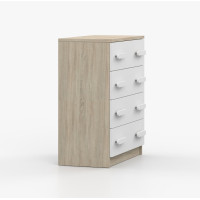 Komoda SMYK - dub sonoma/biela (viac variant)