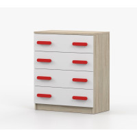 Komoda SMYK - dub sonoma/biela (viac variant)