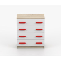 Komoda SMYK - dub sonoma/biela (viac variant)