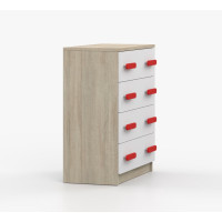 Komoda SMYK - dub sonoma/biela (viac variant)