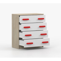 Komoda SMYK - dub sonoma/biela (viac variant)