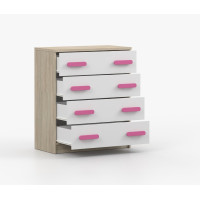 Komoda SMYK - dub sonoma/biela (viac variant)