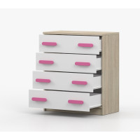 Komoda SMYK - dub sonoma/biela (viac variant)