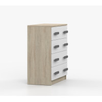 Komoda SMYK - dub sonoma/biela (viac variant)