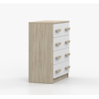 Komoda SMYK - dub sonoma/biela (viac variant)