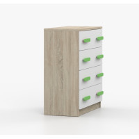 Komoda SMYK - dub sonoma/biela (viac variant)