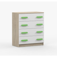 Komoda SMYK - dub sonoma/biela (viac variant)