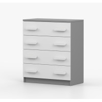 Komoda SMYK - šedá/biela (viac variant)