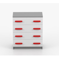 Komoda SMYK - šedá/biela (viac variant)