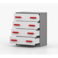 Komoda SMYK - šedá/biela (viac variant)