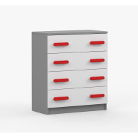 Komoda SMYK - šedá/biela (viac variant)