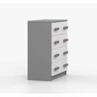 Komoda SMYK - šedá/biela (viac variant)