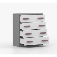 Komoda SMYK - šedá/biela (viac variant)