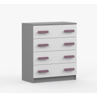 Komoda SMYK - šedá/biela (viac variant)