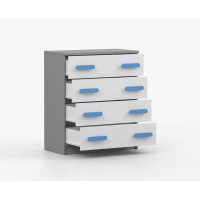 Komoda SMYK - šedá/biela (viac variant)