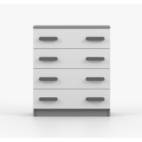 Komoda SMYK - šedá/biela (viac variant)