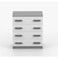 Komoda SMYK - šedá/biela (viac variant)