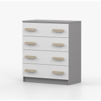 Komoda SMYK - šedá/biela (viac variant)