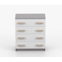 Komoda SMYK - šedá/biela (viac variant)