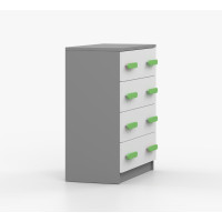 Komoda SMYK - šedá/biela (viac variant)