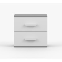 Nočný stolík SMYK - šedý/biely (viac variant)