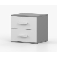 Nočný stolík SMYK - šedý/biely (viac variant)
