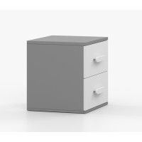 Nočný stolík SMYK - šedý/biely (viac variant)