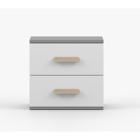 Nočný stolík SMYK - šedý/biely (viac variant)