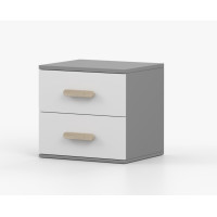 Nočný stolík SMYK - šedý/biely (viac variant)