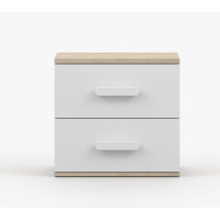 Nočný stolík SMYK - dub sonoma/biely (viac variant)