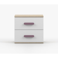 Nočný stolík SMYK - dub sonoma/biely (viac variant)