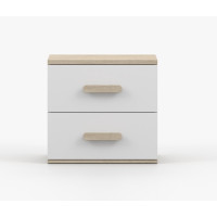 Nočný stolík SMYK - dub sonoma/biely (viac variant)