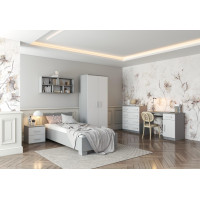 Šatníková skriňa SMYK 80 - šedá/biela (viac variant)